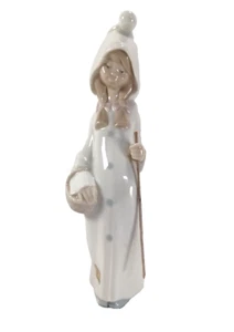 LLADRO Porcelain 8.5" "Shepherdess with Basket" Figurine - Made in Spain - Bild 1 von 12