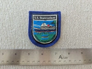 Vintage SS Statendam Holland American Cruises Filzrücken Souvenir Patch - Bild 1 von 2