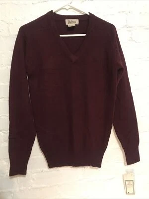 Suéter Dalton Vintage Borgoña Con Etiquetas Pullover British Spin SM Foto 1 de 4