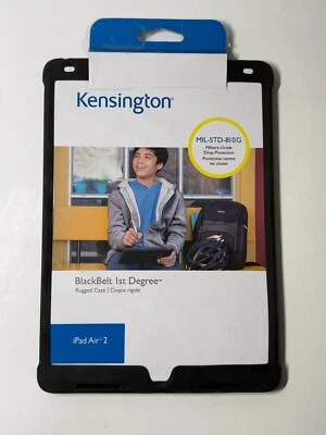Kensington 97365 BlackBelt 1st Degree Rugged Case for iPad Air 2 Black - Image 1 of 2