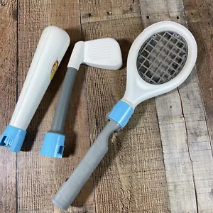 Nintendo Wii Nerf Sports Pack - Golf Club+ Tennis Racket+ Baseball Bat - Picture 1 of 10