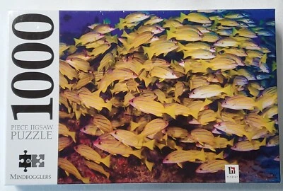 Mindbogglers Blue Striped Snapper 1000 Pc Hinkler Jigsaw Puzzle 29" x 23"  New - Image 1 of 4