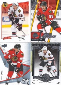 Patrick Kane 2008-09 Upper Deck Victory & Ice 2015-16 UD Artifacts & Full Force