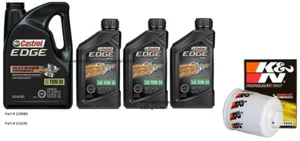 Castrol EDGE Advanced 10W-30 Full Synthetic Motor Oil: 8 Quarts w/K&N Oil Filter - Picture 1 of 1