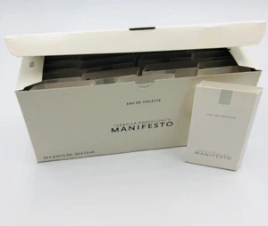 MANIFESTO Isabella Rossellini Eau De Toilette Perfume Travel Size Vial Lot of 20 - Picture 1 of 3