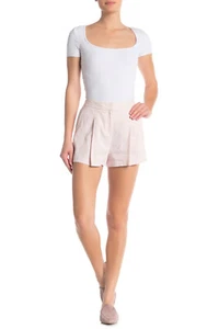 Theory Tohni R. Crunch Pleated Linen Blend Shorts, Zip fly, Sixe 8, $185 NWT - Picture 1 of 2