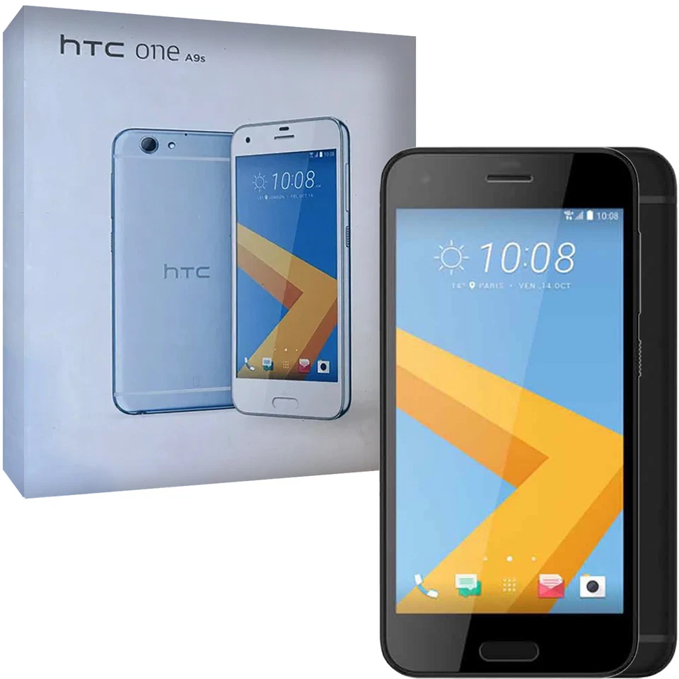 HTC One A9s 4G/LTE Black 32GB + 3GB Single-SIM Factory Unlocked GSM NEW - Image 1 of 4