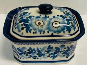 CERAMIKA ARTYSTYCZNA * ceramica lucida * scatola di sale * pezzo unico * 24258J S209 - Foto 1 di 5