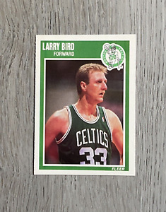 1989-90 NBA Fleer Basketball | Larry Bird | #8 | Boston Celtics