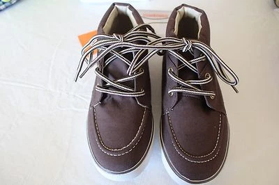 Gymboree Niños Ciudad Natal Héroe Marrón Lona Medio Top Zapatilla Talla 13 Nueva Foto 1 de 4