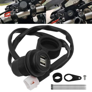 Dual USB Charger Plug Socket For Yamaha MT09 MT07 XSR700 XSR900 Tracer 700 900 - Picture 1 of 10