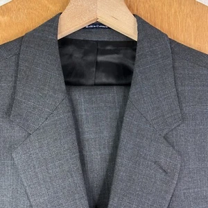 Ralph by Ralph Lauren Suit Mens 42R Gray Glen Check 2 Button Wool Pants 32x32 - Picture 1 of 24