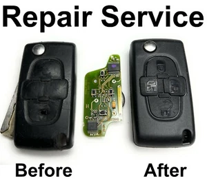 Repair Service for Citroen C8 4 Button Remote Key case cover replacement - Picture 1 of 1