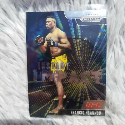 2021 Panini UFC Prizm Francis Ngannou Instant Impact Card Debut Edition - Image 1 of 3