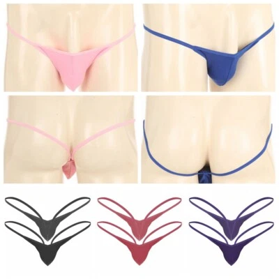 Jockstrap Homme String Tanga Transparent Ouverte Fesse Sous-vêtement Thong Club - Bild 1 von 4