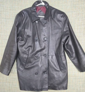 Habitat Damen Lederjacke schwarz große Knopfleiste - Bild 1 von 10