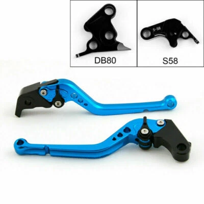 Long Brake Clutch Levers For Aprilia TUONO V4R 2011-2014 2012 2013 Blue T9 - Image 1 of 4