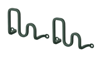 Gancio IKEA JORDMÅNEN, grigio scuro-verde, confezione da 2, NUOVO - Immagine 1 di 4