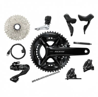 NEW SHIMANO 105 Di2 R7170 COMPLETE GROUP GROUPSET 2x12-speed 50/34t 172.5mm 34t - Image 1 of 3