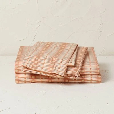 OPALHOUSE DESIGNED WITH JUNGALOW Twin/Twin XL Printed Cotton Percale Sheet Set - Opalhouse