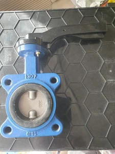 Herz Lever Butterfly Valve Body D1 - Disc CF8 - Seat EPDM - Rating PN16 65mm - Picture 1 of 4