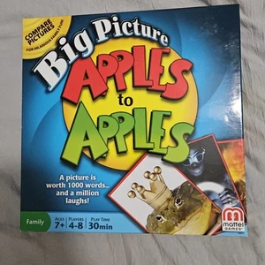 Juego de cartas Apples To Apples Big Picture Family Party Mattel (2012) 100 % completo - Imagen 1 de 4