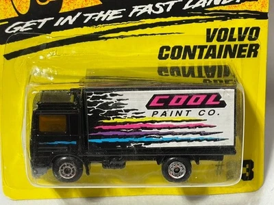 Matchbox #23 Volvo Container, Cool Paint Co, Black, NIB, 1/64 - Image 1 of 2