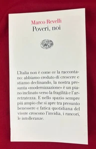 Marco Revelli Poveri noi libro saggistica Einaudi 2010 collana Vele politica - Picture 1 of 3