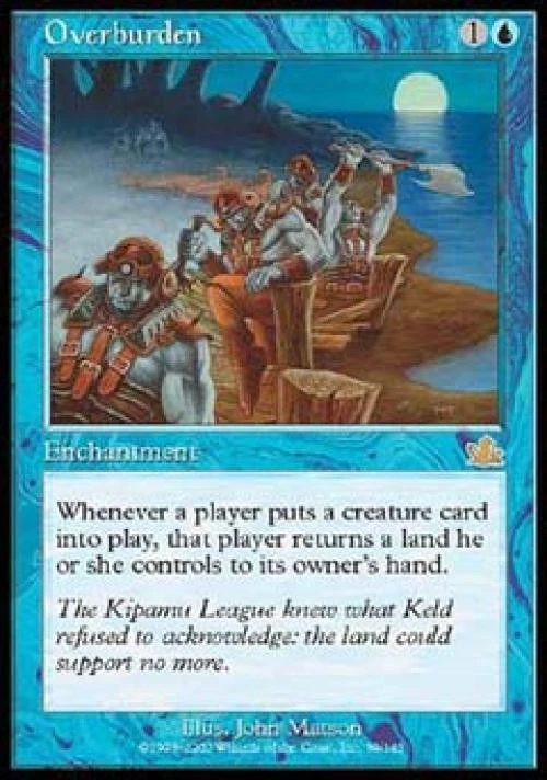 Overburden - Medium Play MTG Prophecy - Image 1 of 1