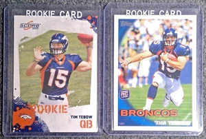 Tim Tebow 2010 Topps & Score RC 2-Card Lot - Denver Broncos - Bild 1 von 3