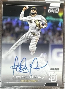 2022 Stadium Club Chrome Fernando Tatis Jr On Card Auto #SCCBA-FT - Picture 1 of 2