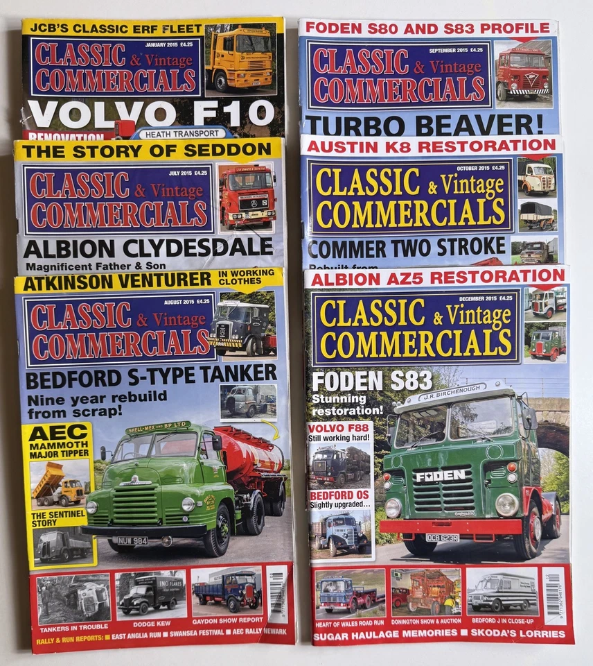 Classic And Vintage Commercials Magazine. 6 issues. - Image 1 of 1