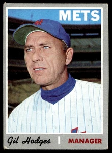 1970 Topps #394 Gil Hodges New York Mets HOF wrinkle  - Bild 1 von 2
