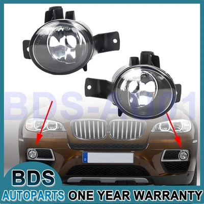 2pcs Right + Left Front Fog Light Lamps no Bulbs For BMW X6 E71 E72 2008-2011 - Image 1 of 3