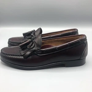 Footjoy Shoes Mens Size 8 D Loafer Dress Brown Leather Kiltie Tasseled Slip On - Picture 1 of 8