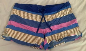 Patagonia Wavefarer Board SHorts Womens 18 Purple Striped 4" InseamSwim - Picture 1 of 2