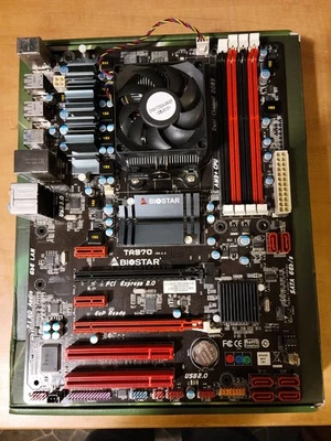 Placa madre Biostar TA970, AM3+, AMD Foto 1 de 4