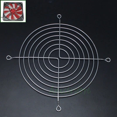 5pcs 140mm Case Fan Grills Finger Protective Guard Steel Mesh w/ Cable Tie - Image 1 of 4