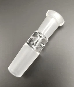10mm Female - 14mm Male Size Conversion Glass Ground Joint Attachment Adapter - Picture 1 of 4
