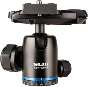 SLIK SBH-400AS Compact Tripod Ball Head Mount w Quick Release Plate 618-824 3/8" - Picture 1 of 14