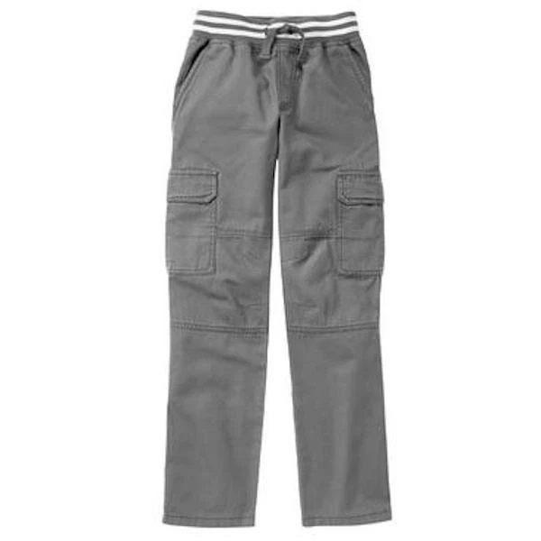 全新带标签 Gymboree 男孩拉灰色工装裤 12 18-24 个月,2T,3T,5T,5T,5 — 第 1/1 张图片