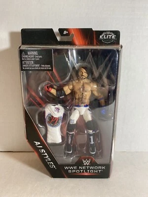 Figura de acción Mattel WWE AJ Styles Elite Network Spotlight. T3294 Foto 1 de 4