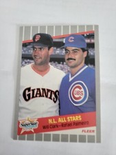 1989 Fleer Super Star Specials Will Clark and Rafael Palmeiro card #631