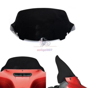10.5" Black Wave Windscreen Windshield For Harley Touring Electra Street Glide - Picture 1 of 7