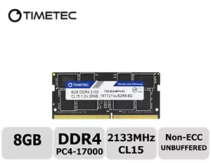Timetec 8GB DDR4 2133MHz PC4-17000 Non-ECC 1.2V 2Rx8 SODIMM Laptop Memory RAM - Picture 1 of 9