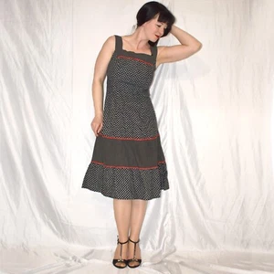 Blümchen Träger Minikleid* M (40) Kittelschürze Vintage Retro Sommer Kleid - Bild 1 von 5