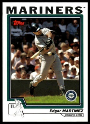 2004 Topps #388 Edgar Martinez Seattle Mariners - Image 1 of 2