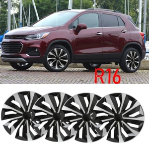 16" Set of 4 Wheel Covers Snap On Hubcaps fit R16 Tire Steel Rim For Chevy Trax - Picture 1 of 13