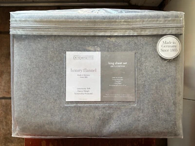 Dormisette Luxury German Soft & Heavyweight King Size Cotton Flannel Sheet Set - Image 1 of 4