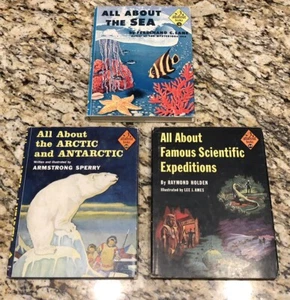All About Books Lot Of 3. Random House Hardcovers 1953, 1955, 1957. Eskimo, Sea - Picture 1 of 12